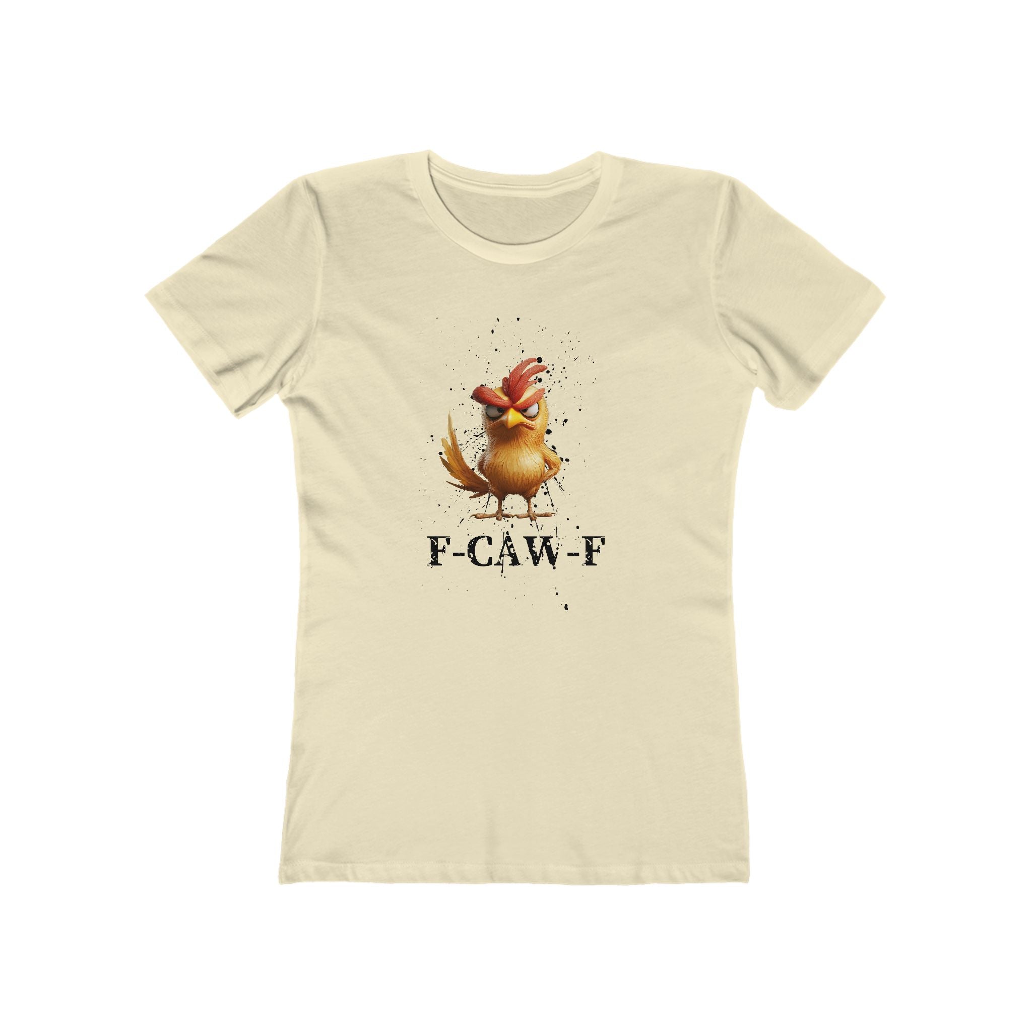 ‘F-CAW-F’ Funny Rooster Boyfriend Shirt
