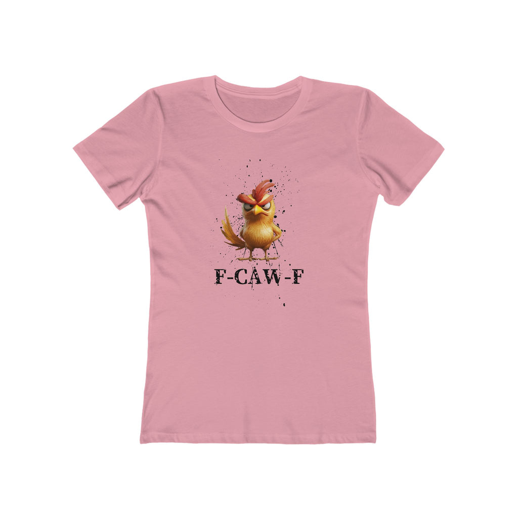 ‘F-CAW-F’ Funny Rooster Boyfriend Shirt