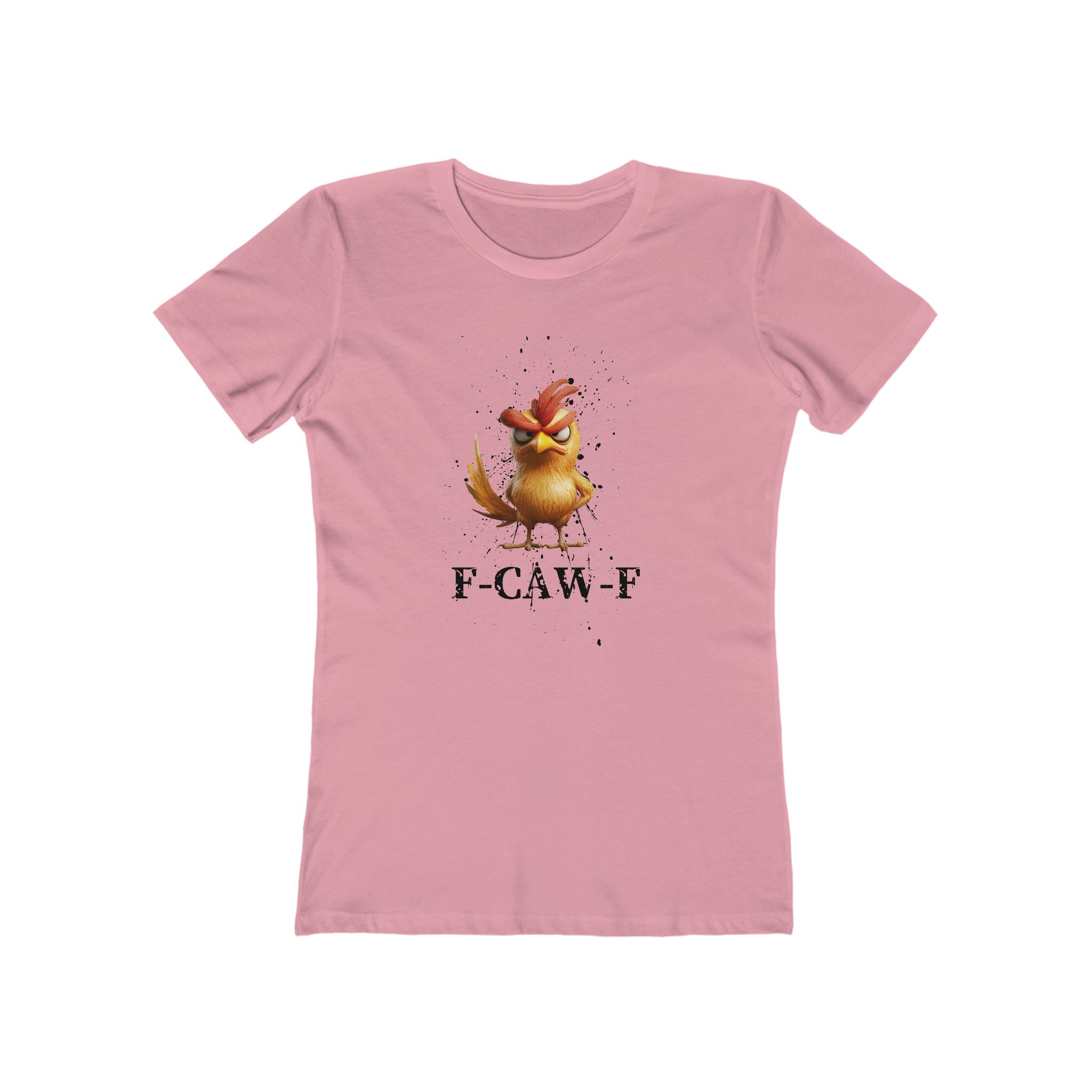 ‘F-CAW-F’ Funny Rooster Boyfriend Shirt